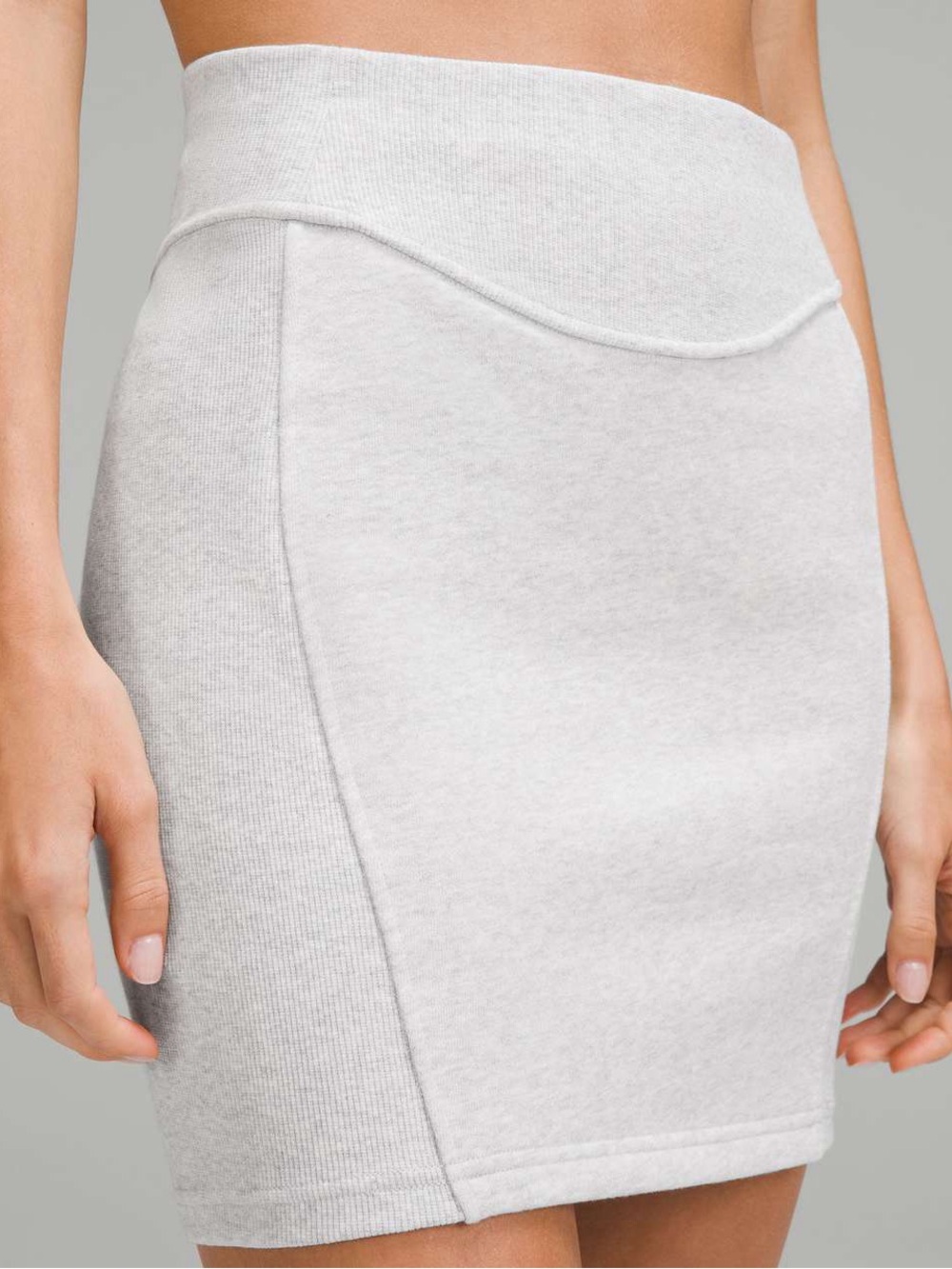 NWT lululemon Scuba High-Rise Mini Skirt HCUG Heather Gray XL